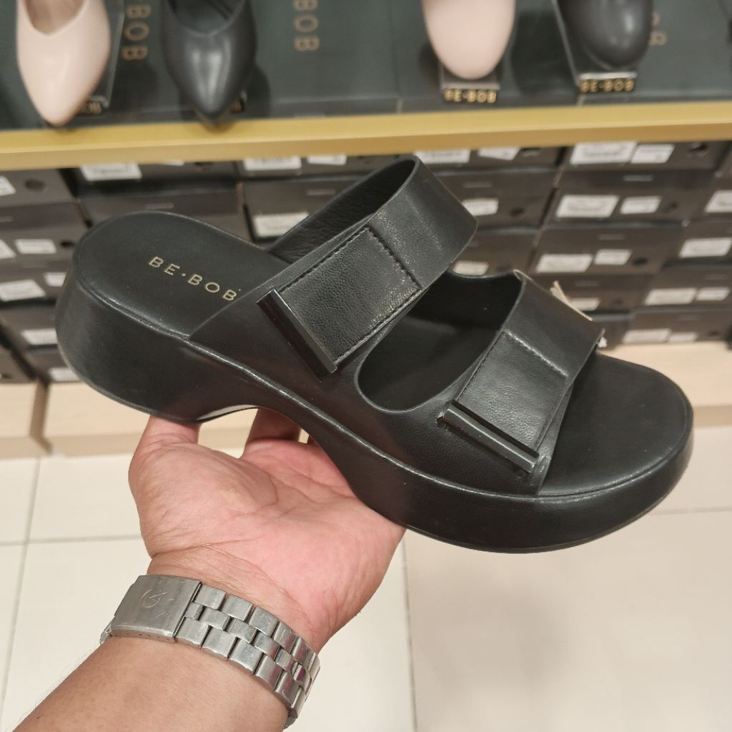 BE BOB SANDAL FLAT EMPUK CASUAL WANITA ORIGINAL