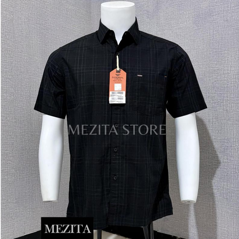 Kemeja Pria Cardinal Casual 1798 Hitam