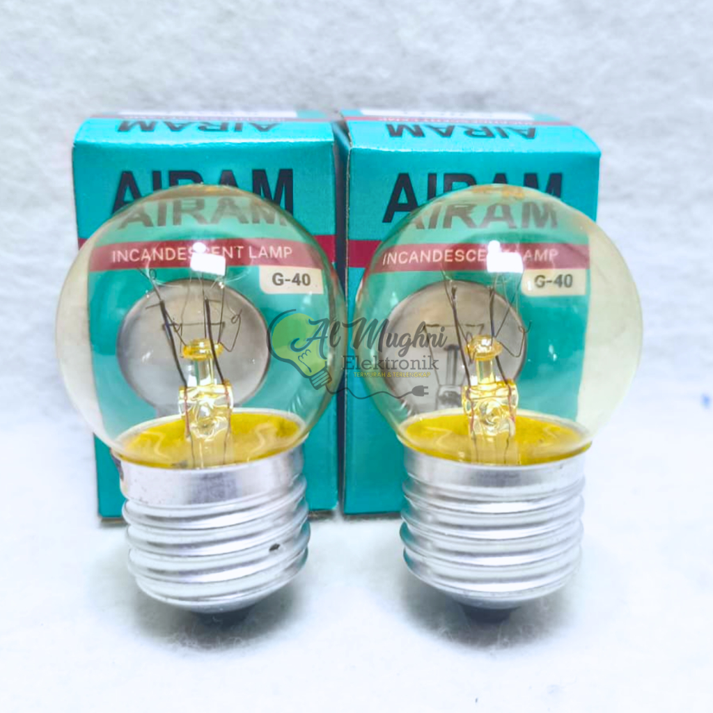 Lampu Pijar Airam G40 5 Watt Lampu Dop Bohlam Kecil G40 Airam E27