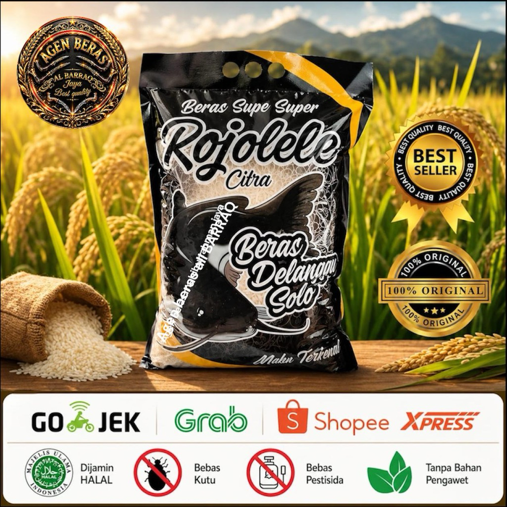 beras slyp super rojolele citra/rojolele hitam 5kg