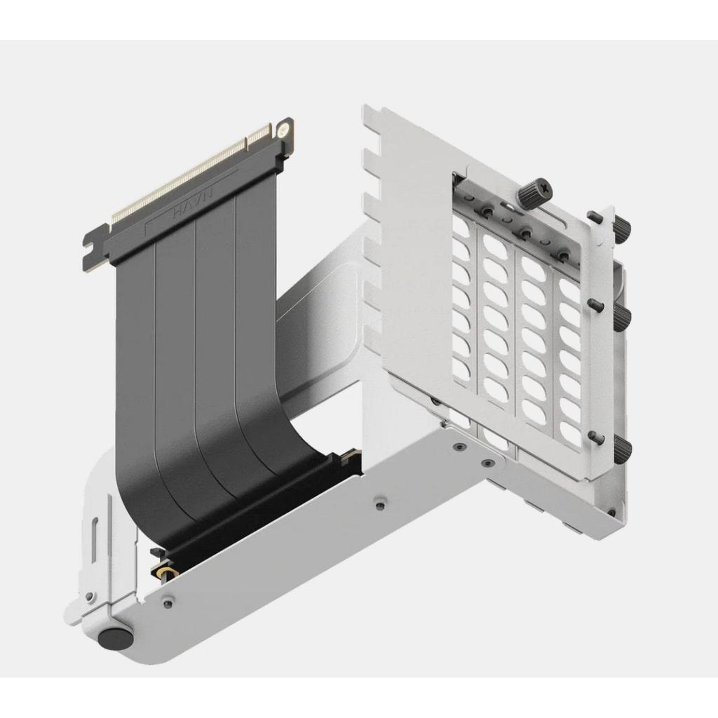HAVN Universal VGPU Kit | 6-Slot height adjustment for flexible GPU placement with PCIe 5.0 riser ca