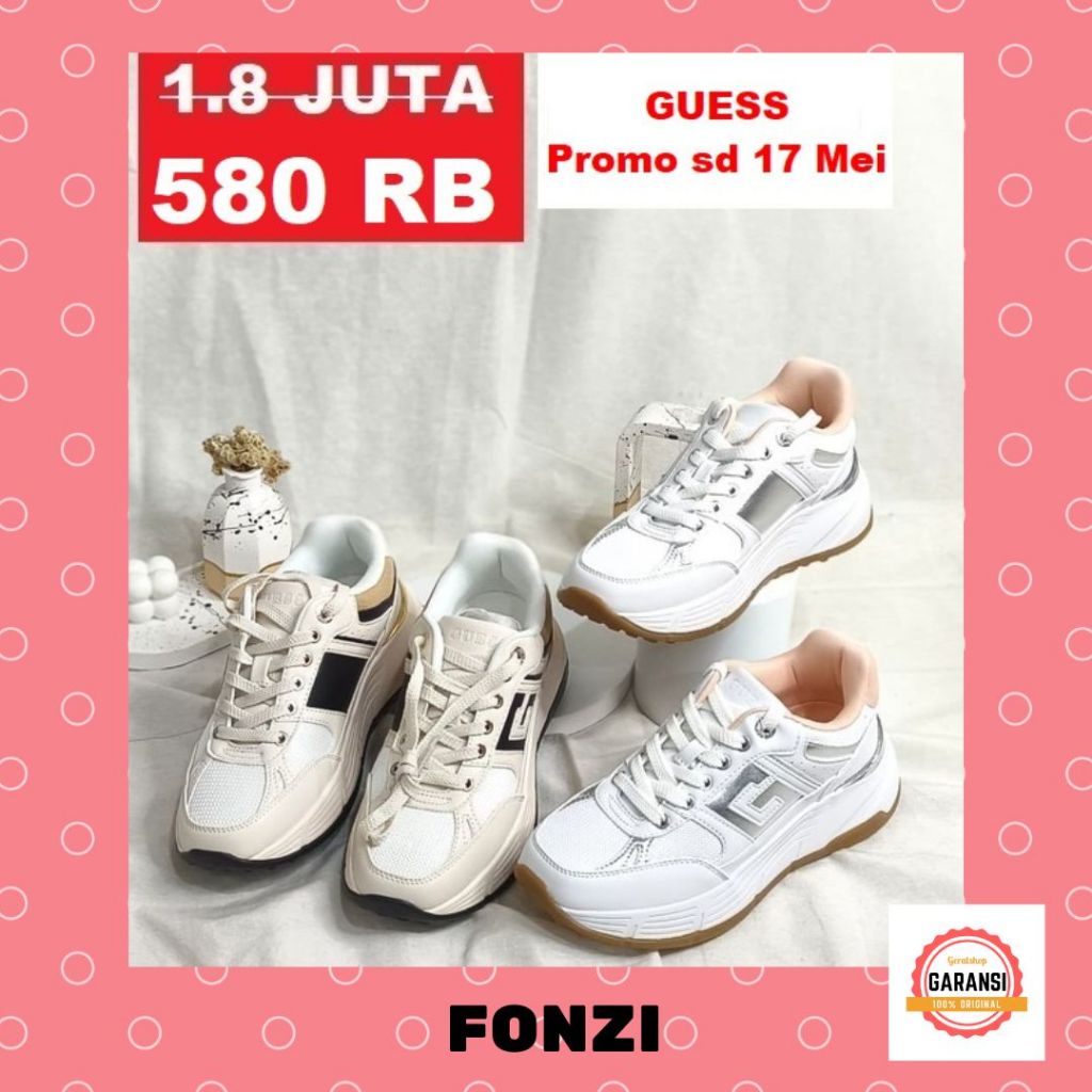 Sepatu sneakers wanita seri  FONZI Guess 100% original store