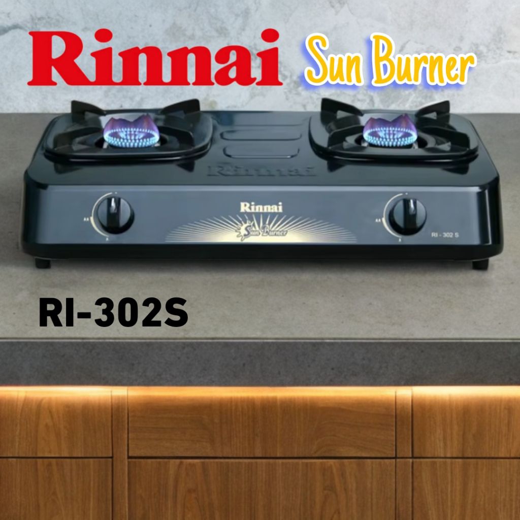 RINNAI kompor Gas Rinnai 2 Tungku  RI302S kompor Rinnai RI 302 S