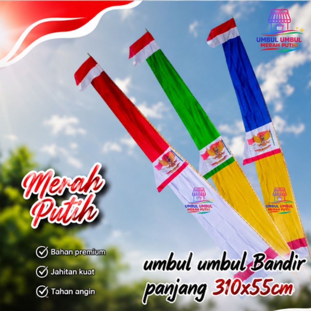 Bendera Bandir umbul Umbul Jumbo umbul umbul warna Warni Umbul umbul Termurah
