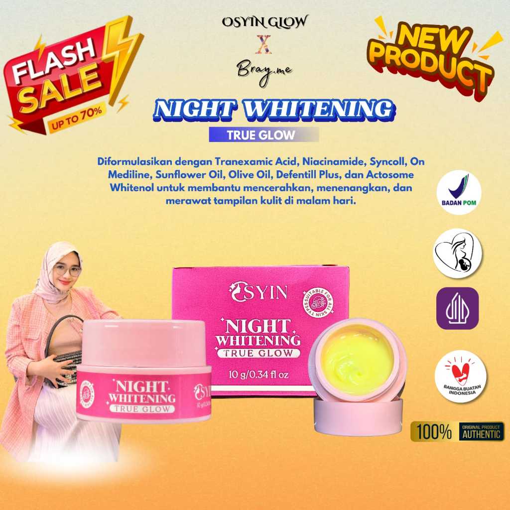 Night Whitening TRUE GLOW 10gr Osyin Glow