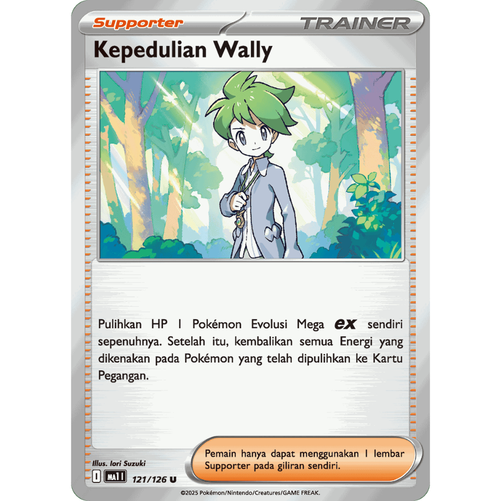 Kepedulian Wally Evolusi Mega 121/126 Kartu Pokemon Card TCG Indonesia