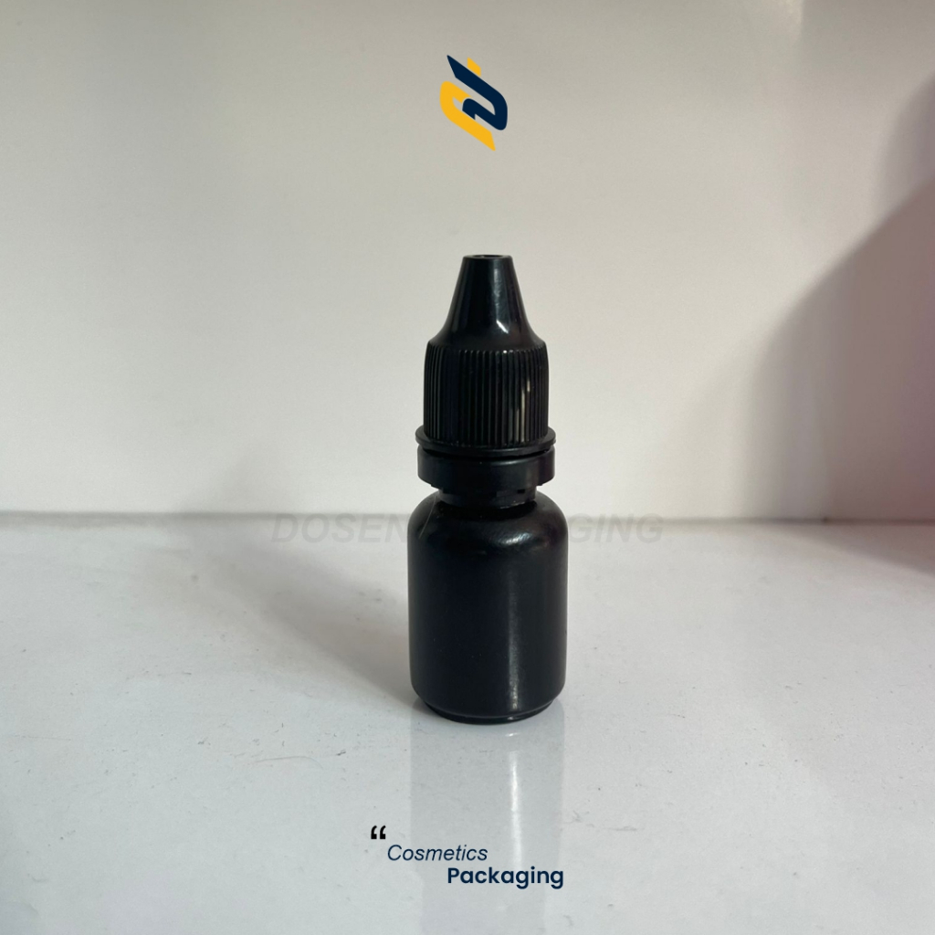 Botol Tetes Hitam 10ml JYT Botol Tetes Full Hitam 10ml Botol Tetes Mata 10ml Segel HDPE
