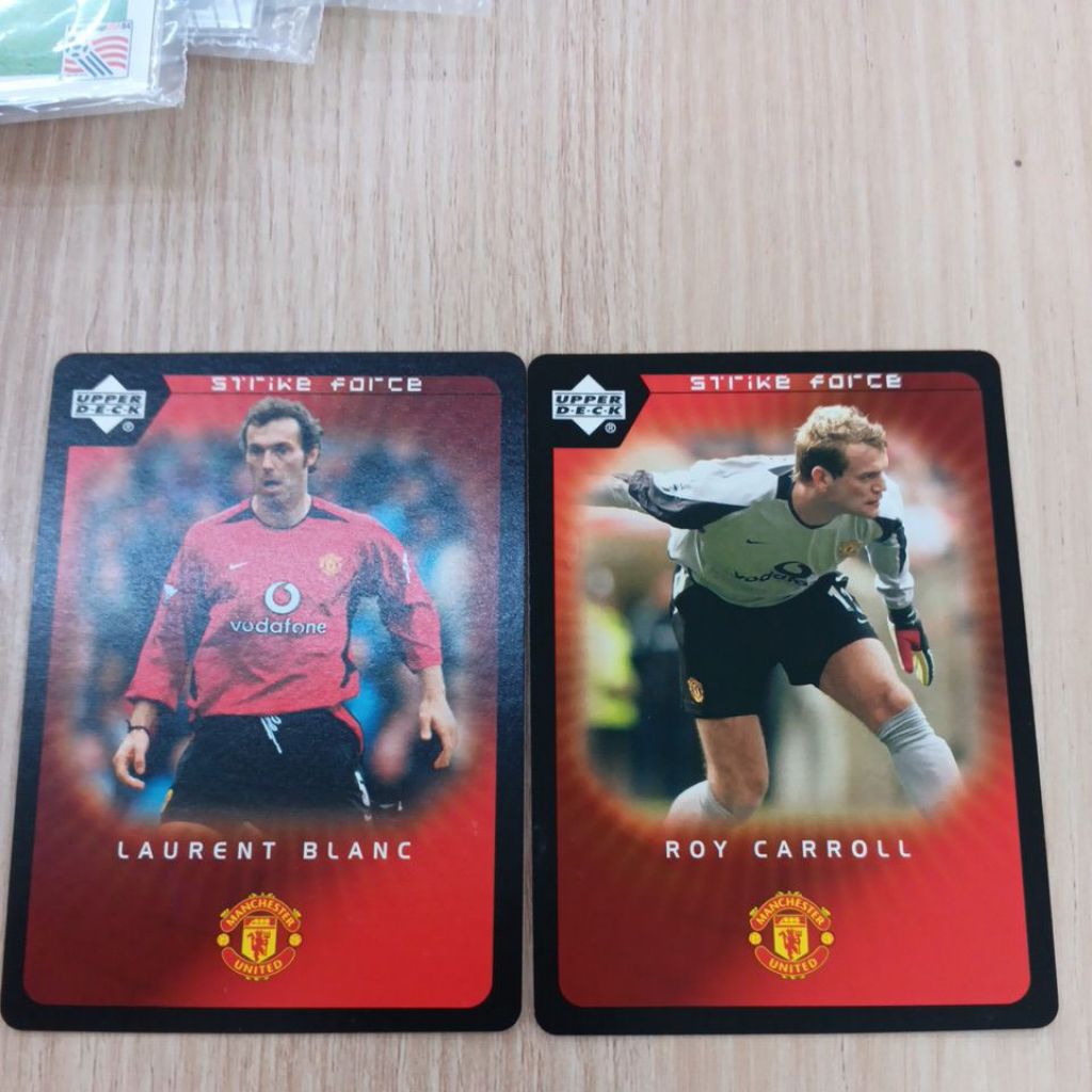 kartu bola upper deck strike force Manchester united 2003