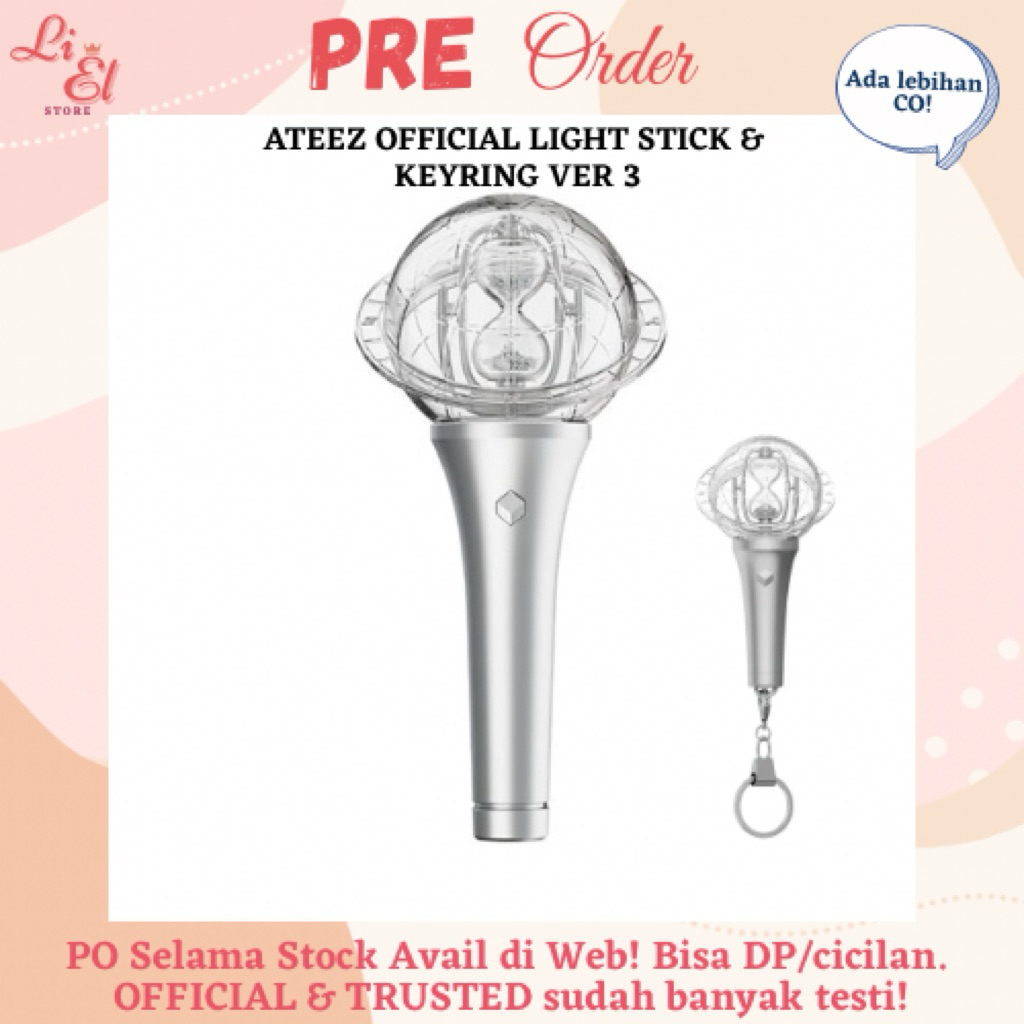 ATEEZ OFFICIAL LIGHTSTICK & KEYRING VER 3