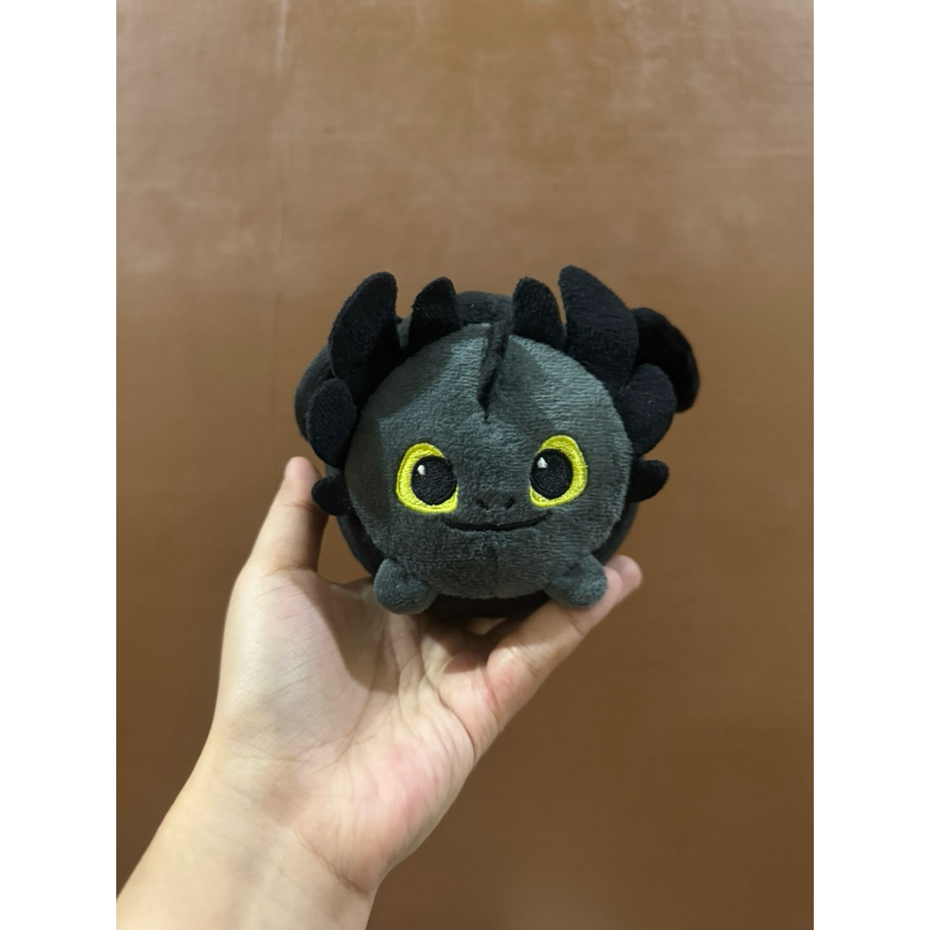 Boneka Karakter Toothless Kecil size 11x9x9cm Original / Boneka Toothless Bulat / Boneka Toothless K