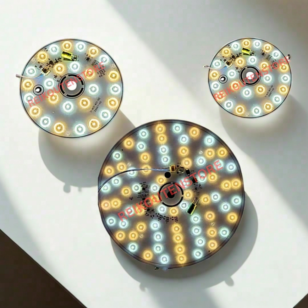 LAMPU TL RING LED 36 WATT 220V LED MODUL CEILING 36W LAMPU PLAFON LED - PUTIH KUNING TRICOLOR