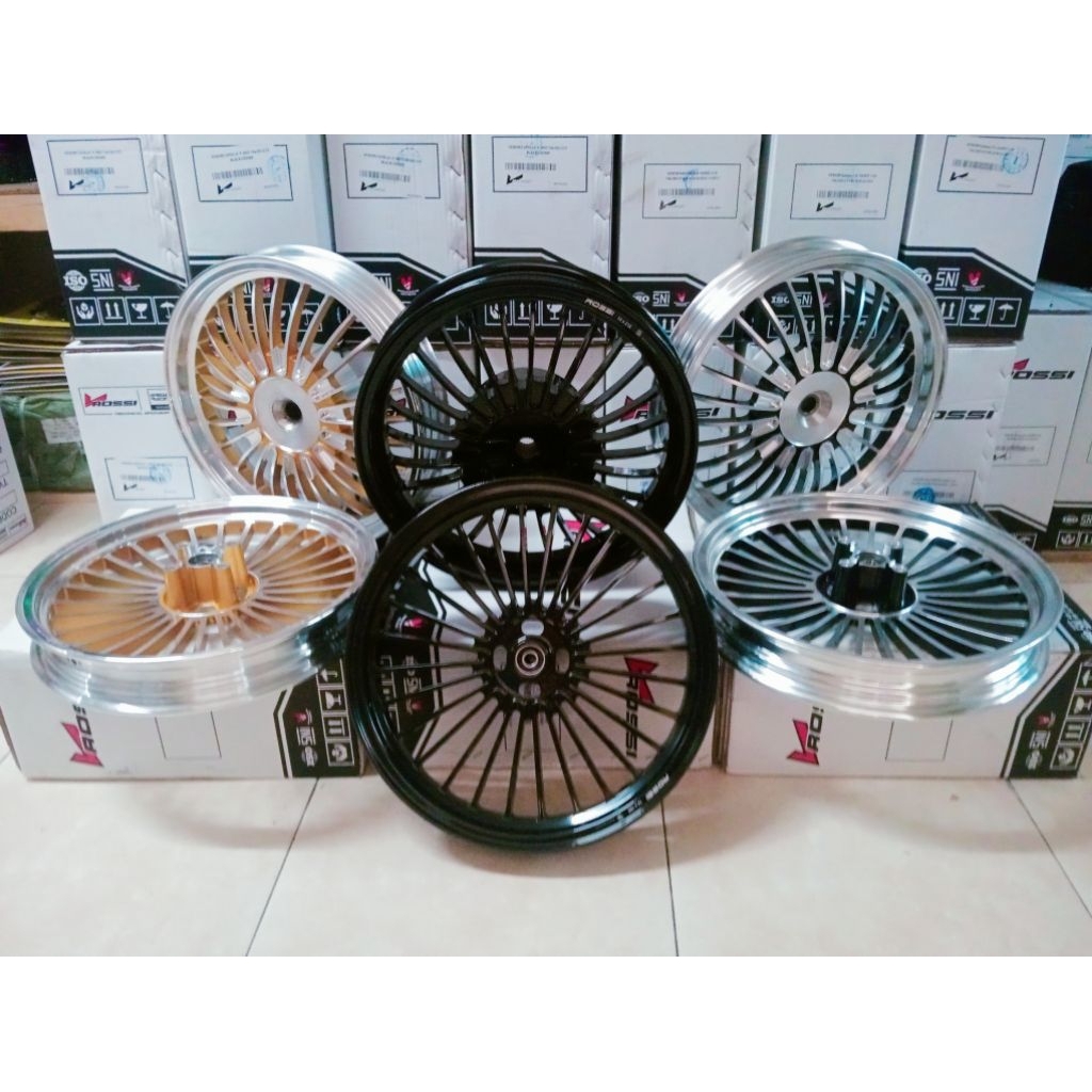 VELG/PELUK ORIGINAL VROSSI VENOM HALIMUN H UNTUK MOTOR VARIO110, BEAT, SCOOPY N SPACY UKURAN RING 14