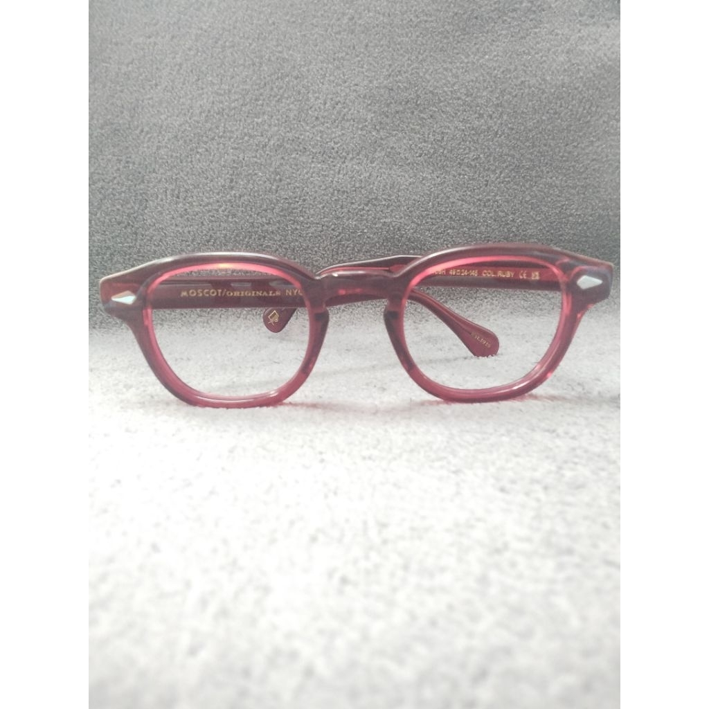 kacamata original MOSCOT seri LEMTOSH col.ruby