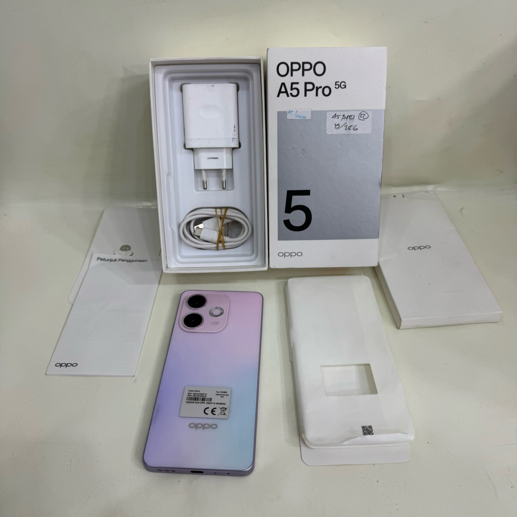 Oppo A5 Pro 5G 8/256gb Fullset Second Garansi Resmi