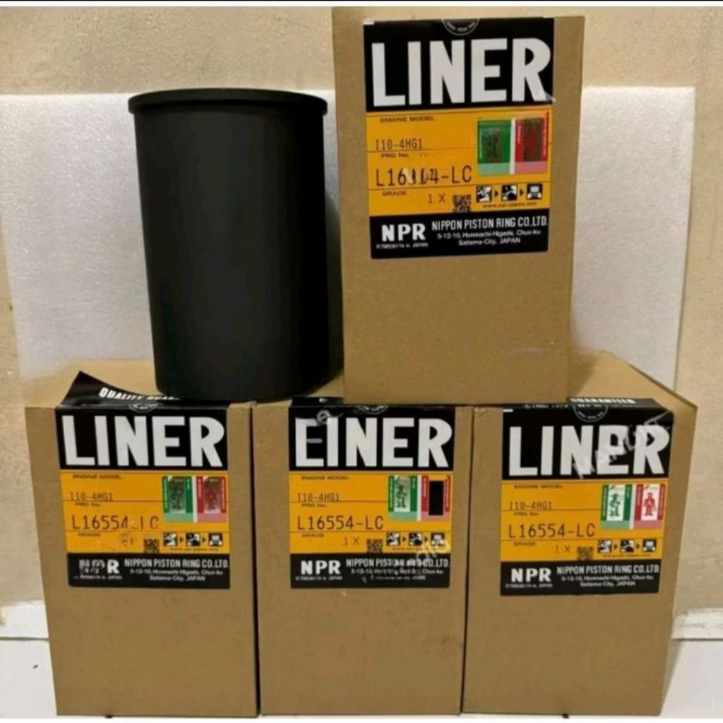 BORING LINER SET ISUZU NKR71 4HG1 NPR JEPANG LINER SET L16554-LC NPR JEPANG