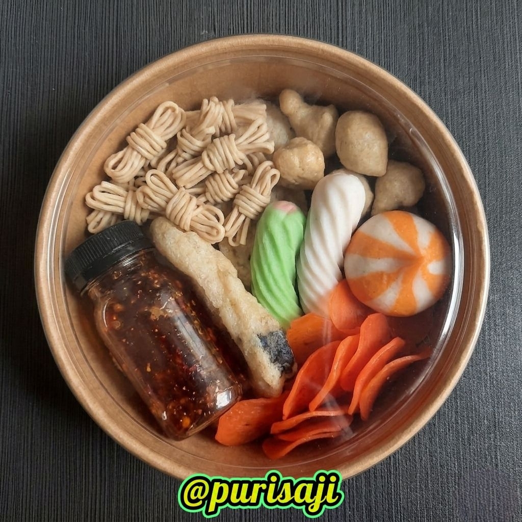 Seblak Instan frozen food Komplit Bumbu Cikur Pedas Jorohjoy