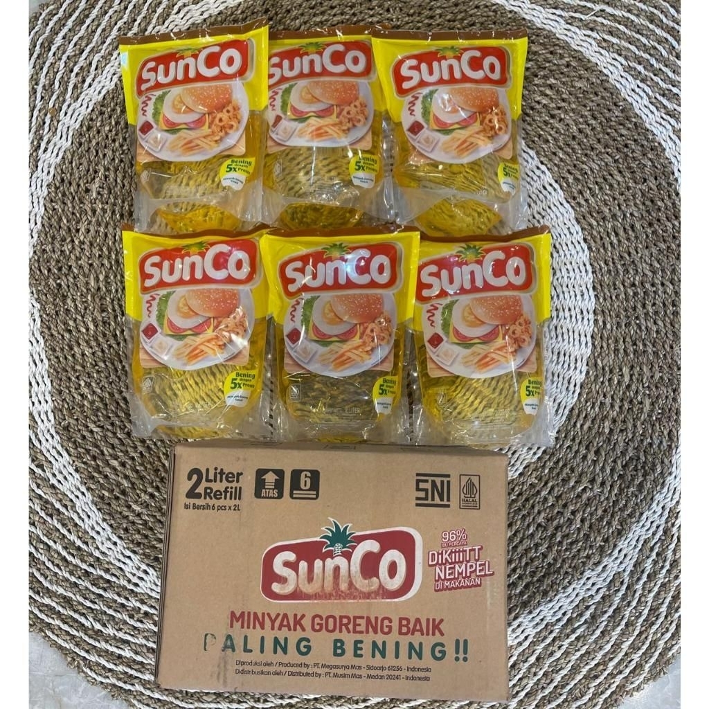 MINYAK GORENG SUNCO 2 LITER ISI 6 PCS-SUNCO 1 DUS 2 LITER