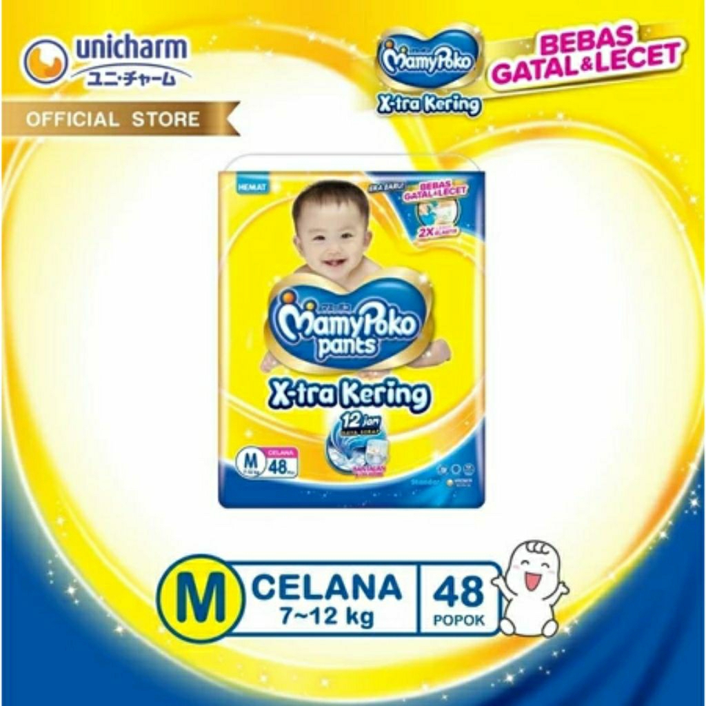 MamyPoko Jumbo M48 Xtra Kering Mamypoko M 48