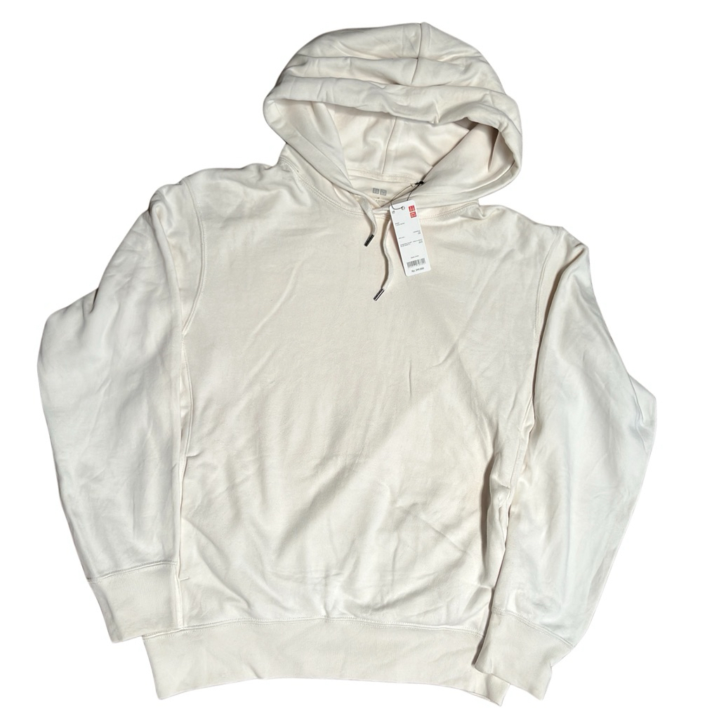 Uniqlo pullover hoodie bone white original