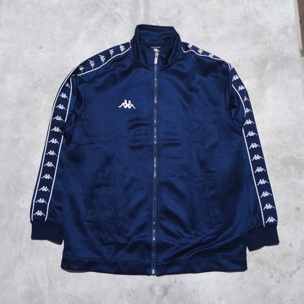 Jaket tracktop pria Kappa tapped navy