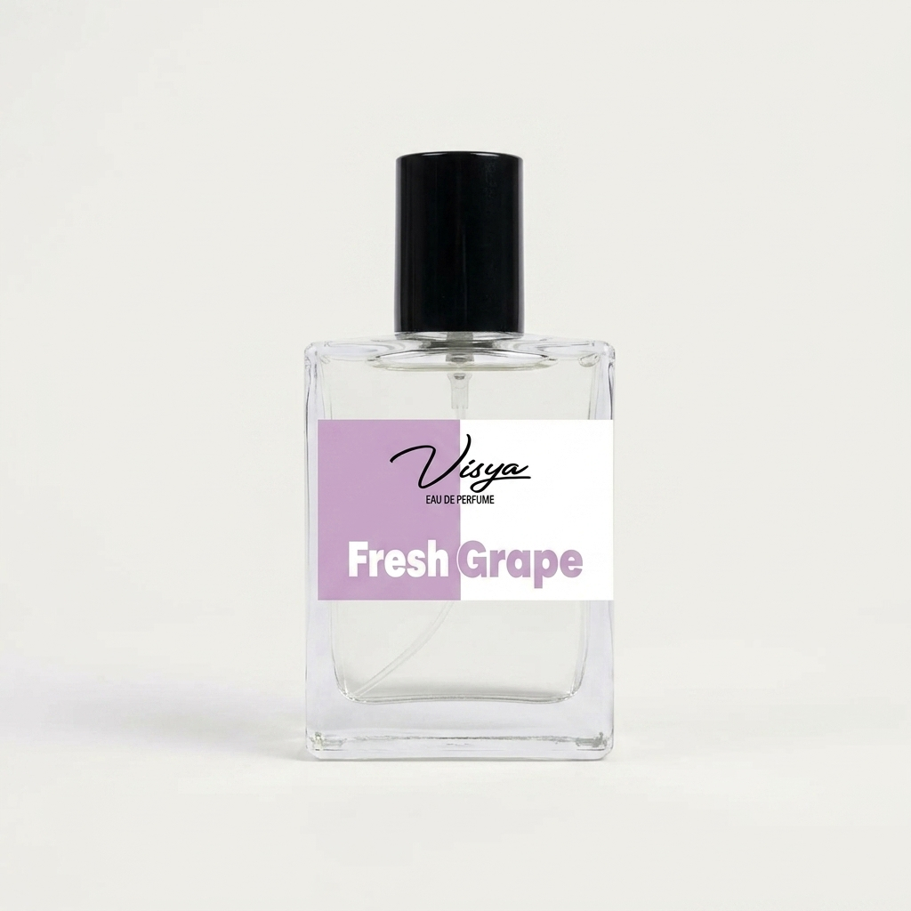 Visya Eau De Parfume Fresh Grape Botol Parfum Kaca Hitam Minimalis