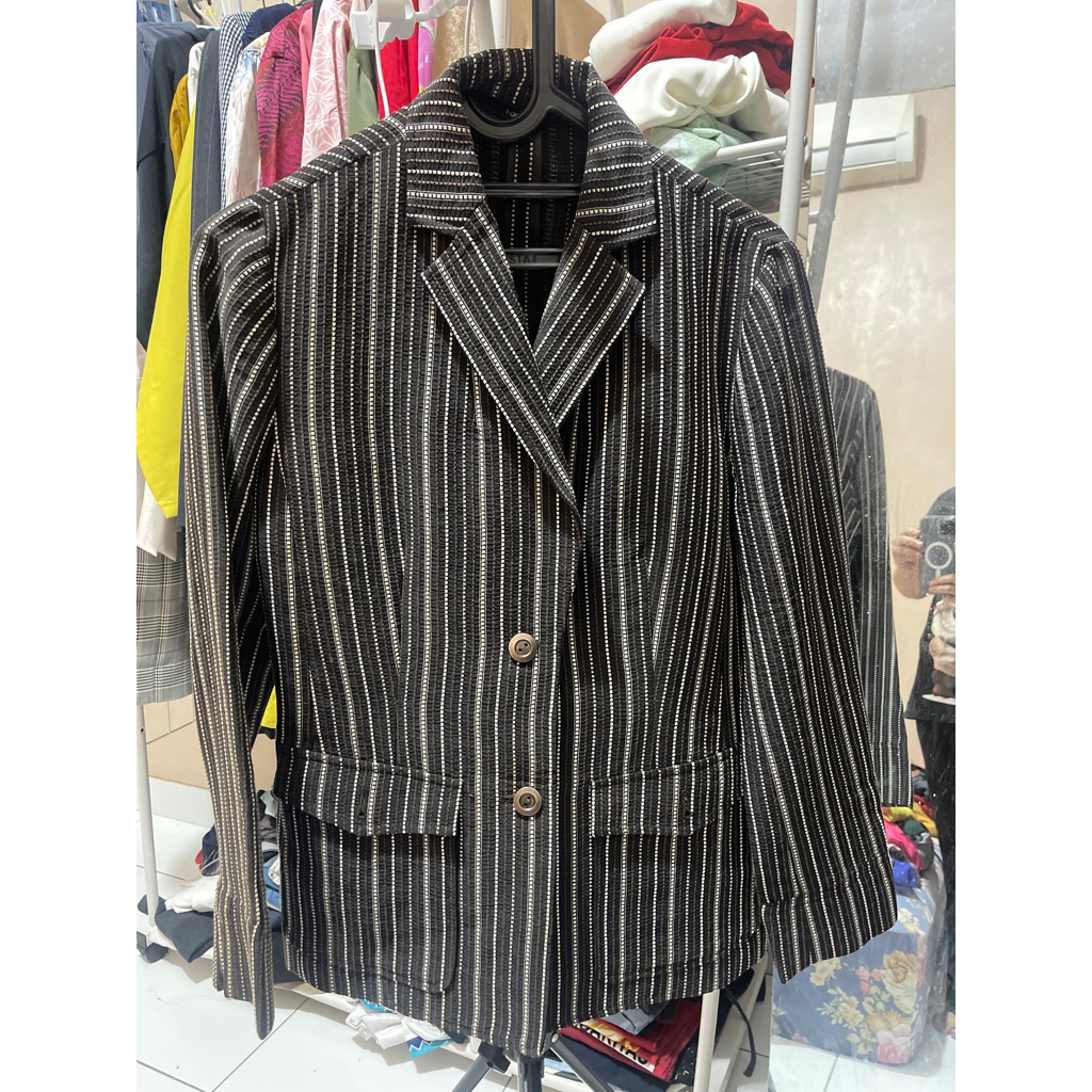 blazer lengan panjang wanita import