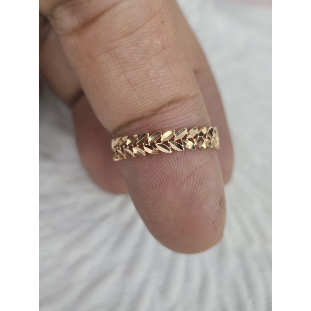 cincin boxer daun variasi emas 70% 700 70 % 16 k