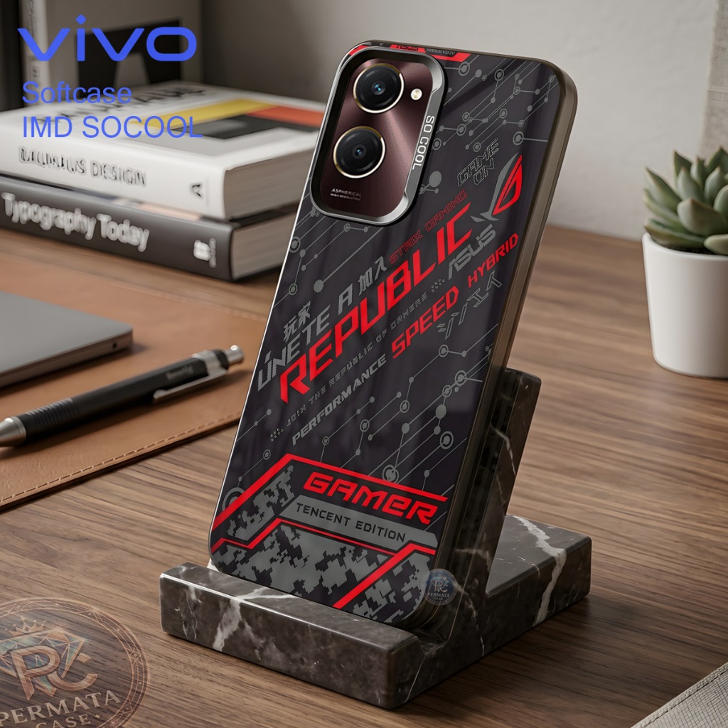 PC135 Case Vivo Y18 Y03 Y36 4G 5G Y27 4G 5G Y27s Y28 4G Y17s 2023 Pelindung Hp Case Kilau/Glossy Sil