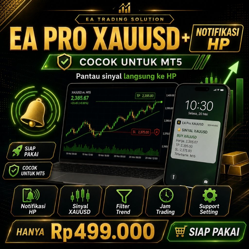 EA Pro XAUUSD MT5 Sinyal Trading dan Alert Market