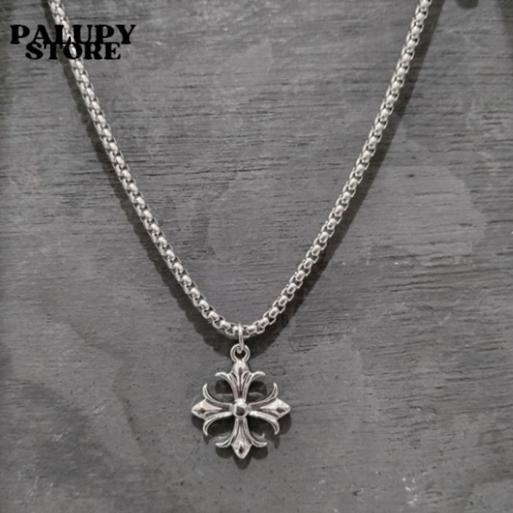 CHROME HEARTS NECKLACE-KALUNG TITANIUM STEEL TAHAN KARAT-PALUPY STORE