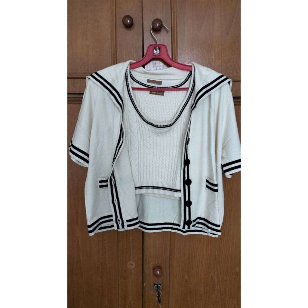 set Bebeplum knit shibuya tank & harajuku top