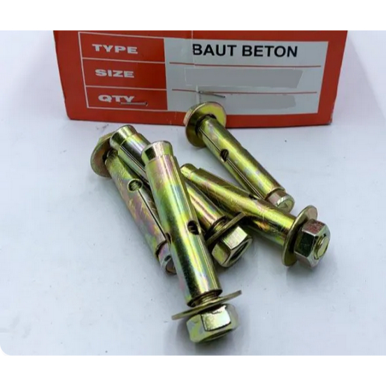 Baut Beton Tanam Dynabolt ( Anchor Bolt ) 8MM 10MM 12MM 16MM Dynabolt