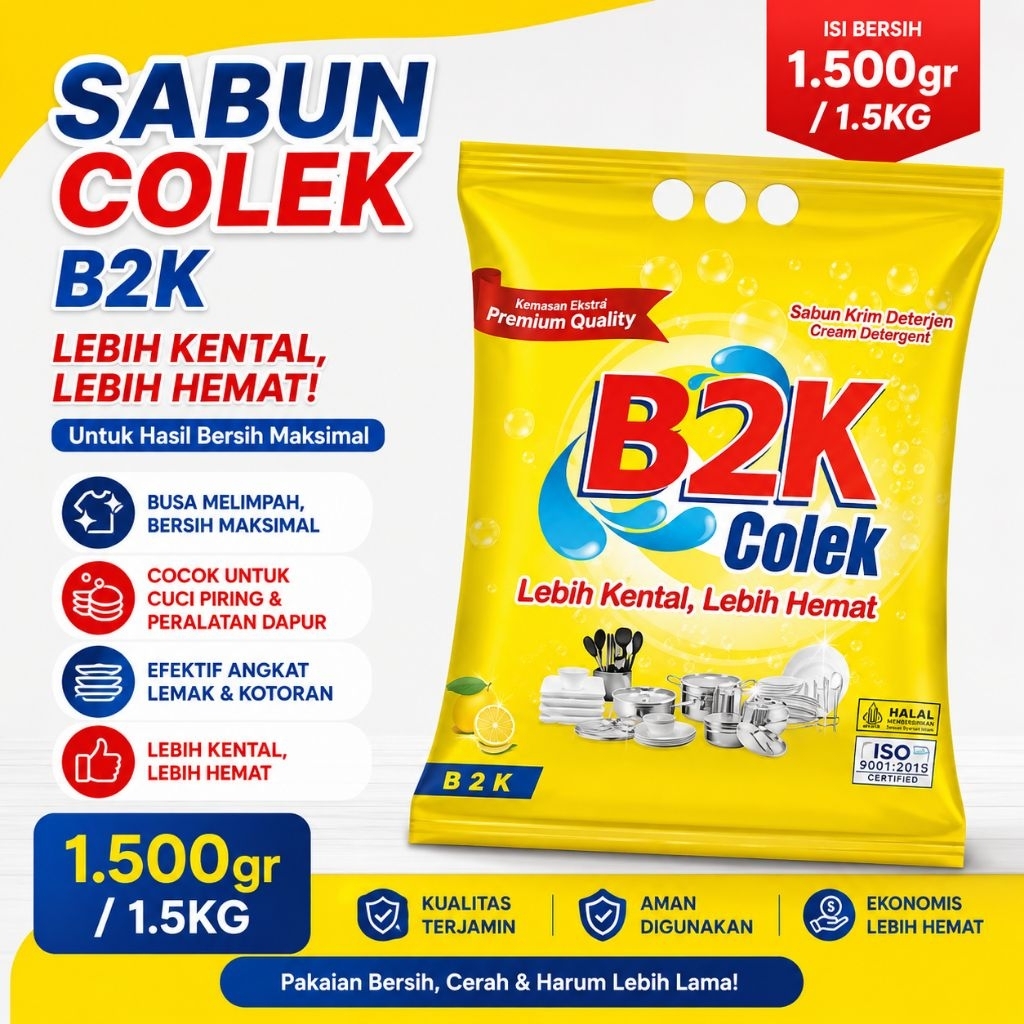 Sabun B29 Colek Pintar B2K netto : 1,5 Kg
