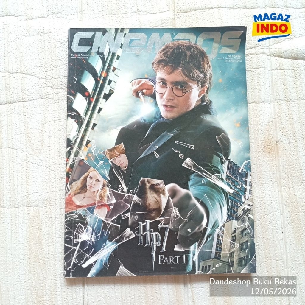 Majalah dengan cover Harry Potter - Bekas Preloved Cinemags