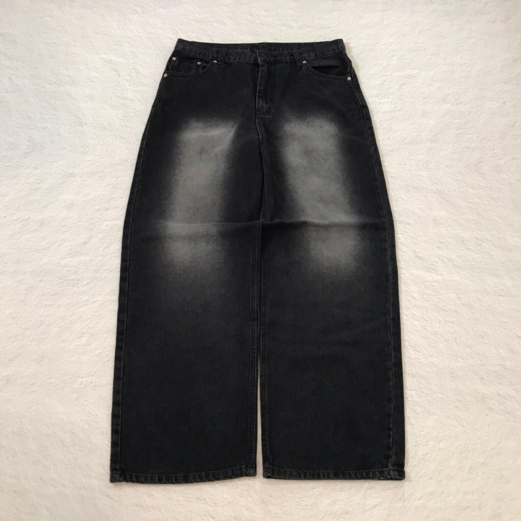 w*yne baggy jeans black wash