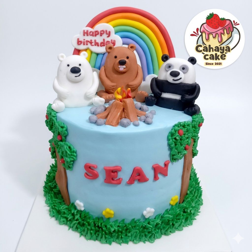 Kue Ulang Tahun Beruang / Bear Cake / Kue Ultah Custom Beruang