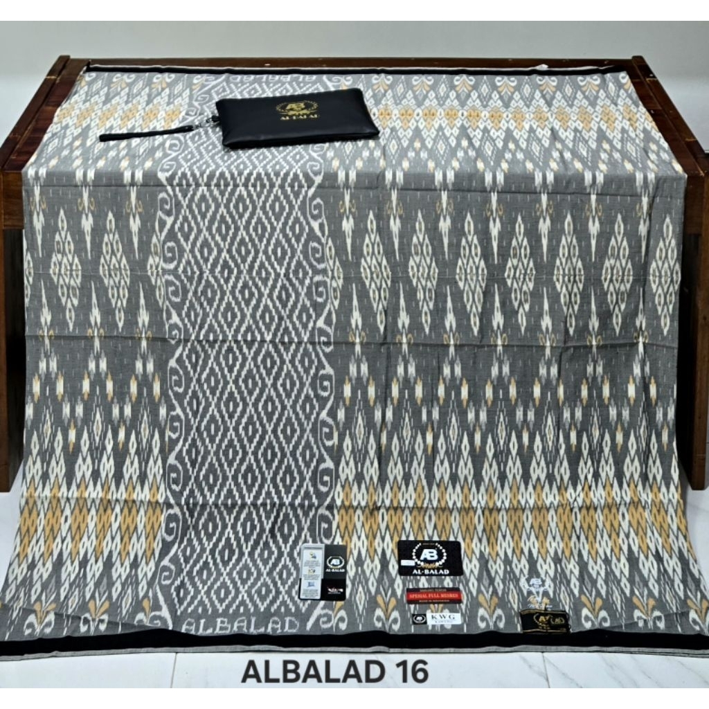 SARUNG AL BALAD/ALBALAD/AL -BALAD KAWUNG/KWG BAHAN MESRES JAHIT TENGAH (DOMPET)