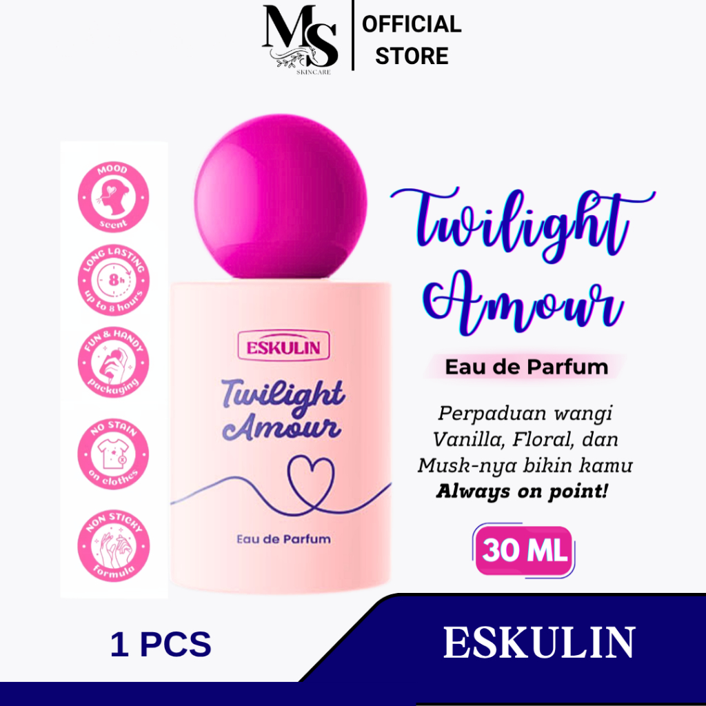 ESKULIN TWILIGHT AMOUR EAU DE PARFUM  30ml | Parfum tahan Lama Twilight Amour