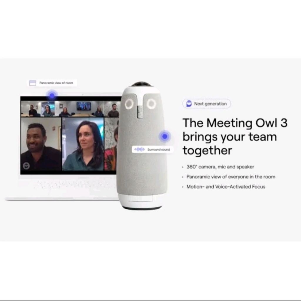 Owl 3 Smart Meeting Video Conference Mic Speaker 360 Derajat