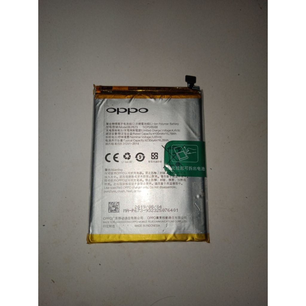 BATERAI OPPO A5s (BLP673) Ori copotan hp