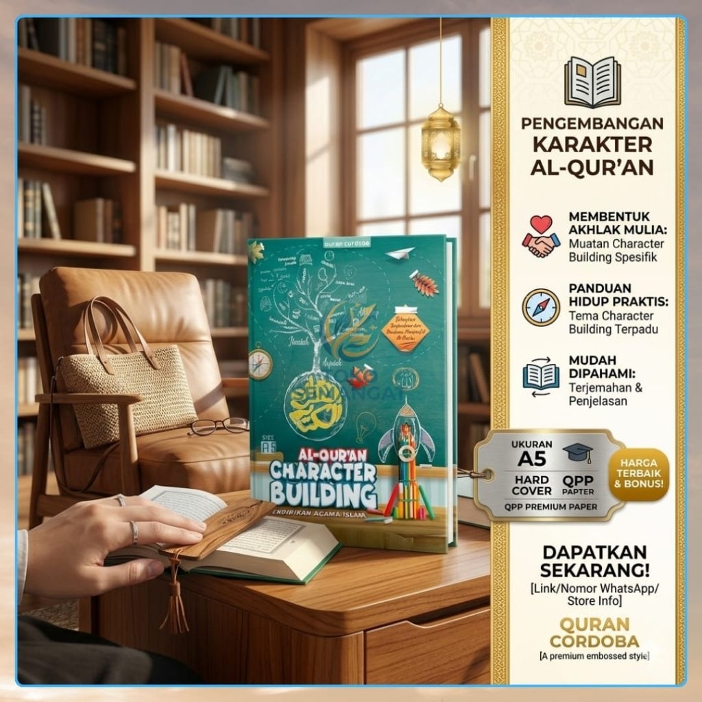 ALQURAN ANAK | ALQURAN CARACTER BUILDING | UKURAN A5 (SEDANG)