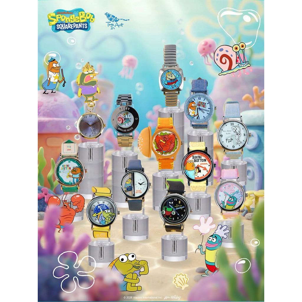 KKV Spongebob SquarePants Bikini Bottom Wrist Watch Blindbox / Official Goods Spongebob Bikini Botto