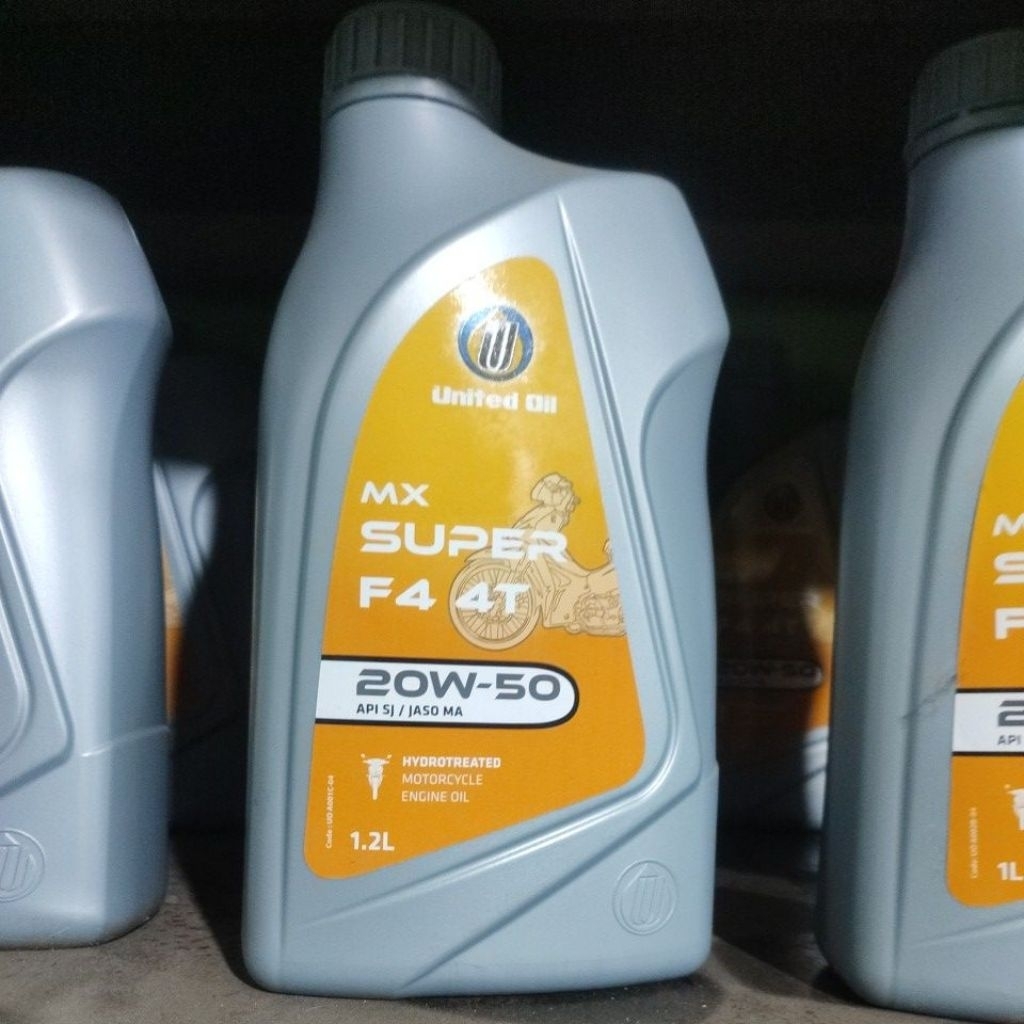 Oli United 1.2L sae 20w-50 api sj jaso ma