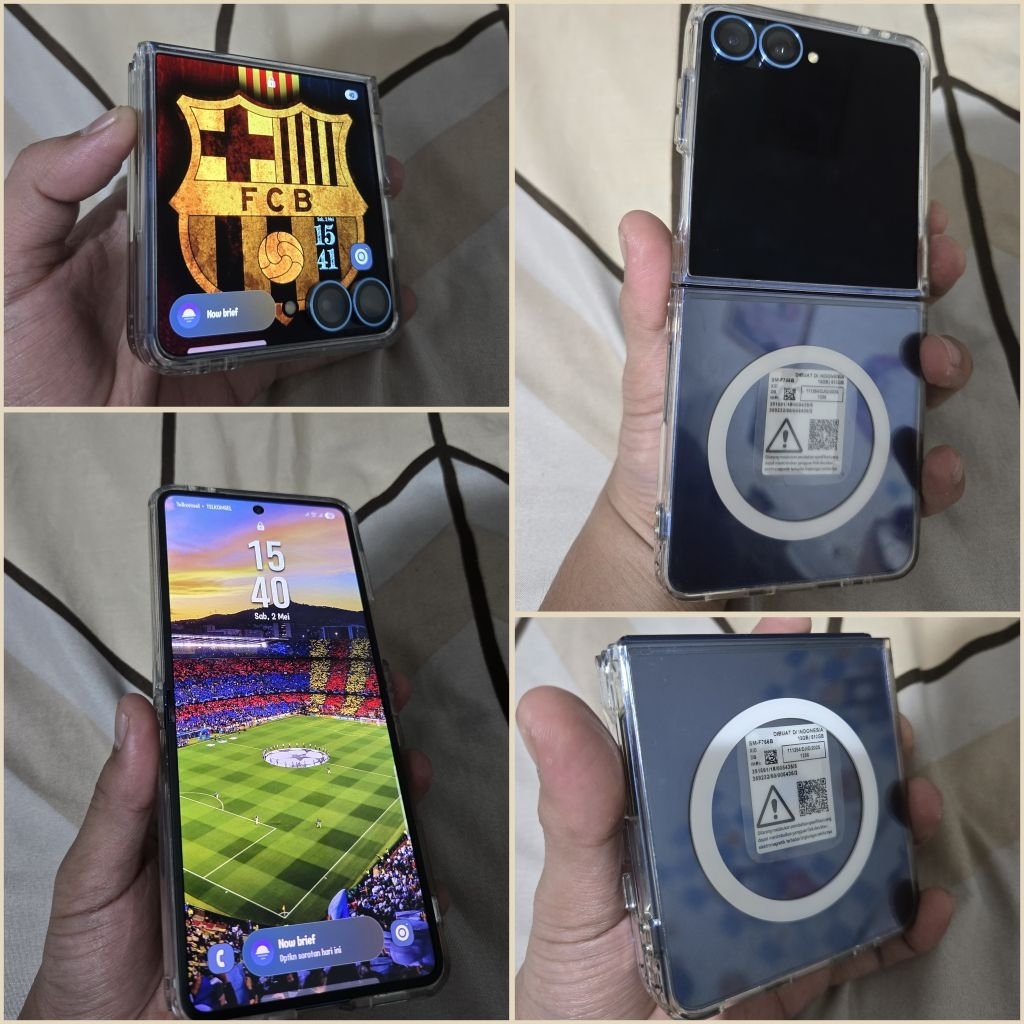 HP Samsung Z Flip 7 Blue Shadow RAM 12/512GB Second (Fullset)