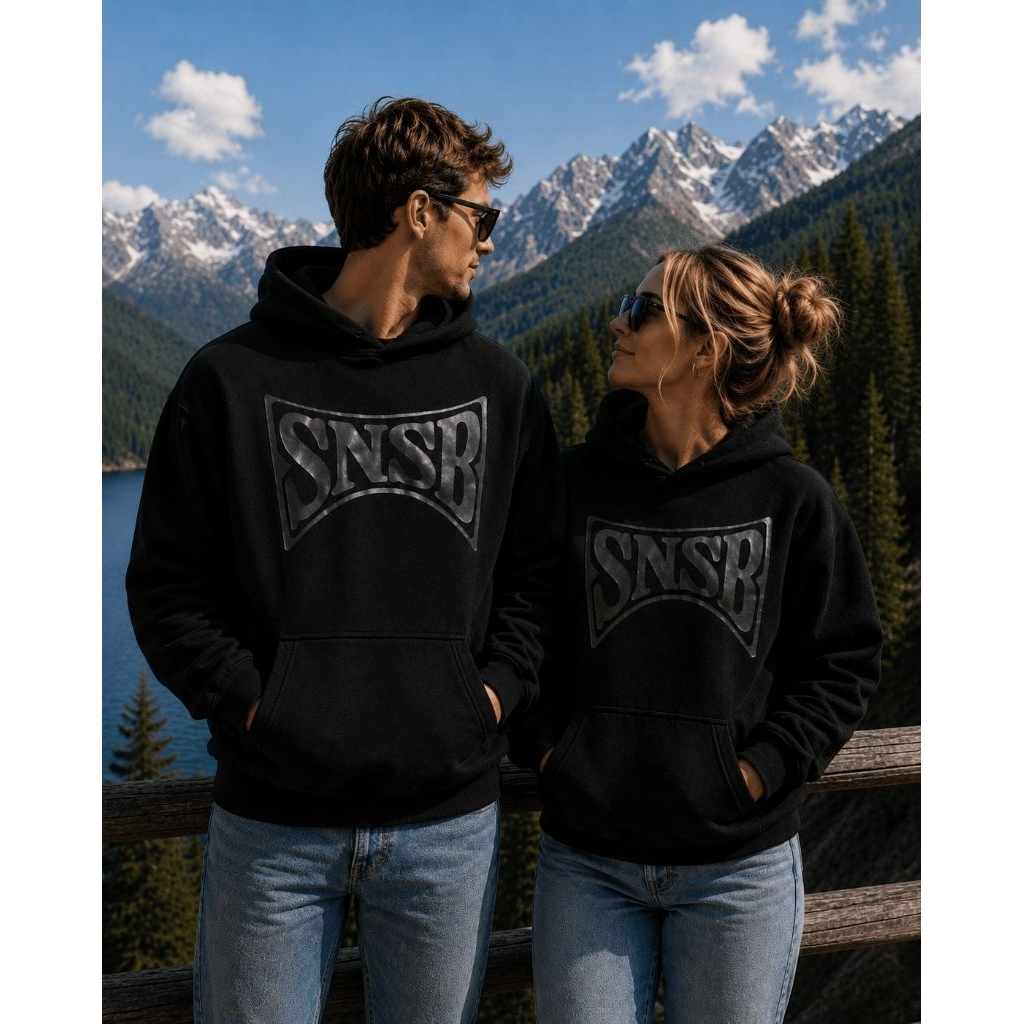 SNSB WORLD | NOIR BLACK | HOODIE BOXY | SORRYNOTSORRY.B | SNSB