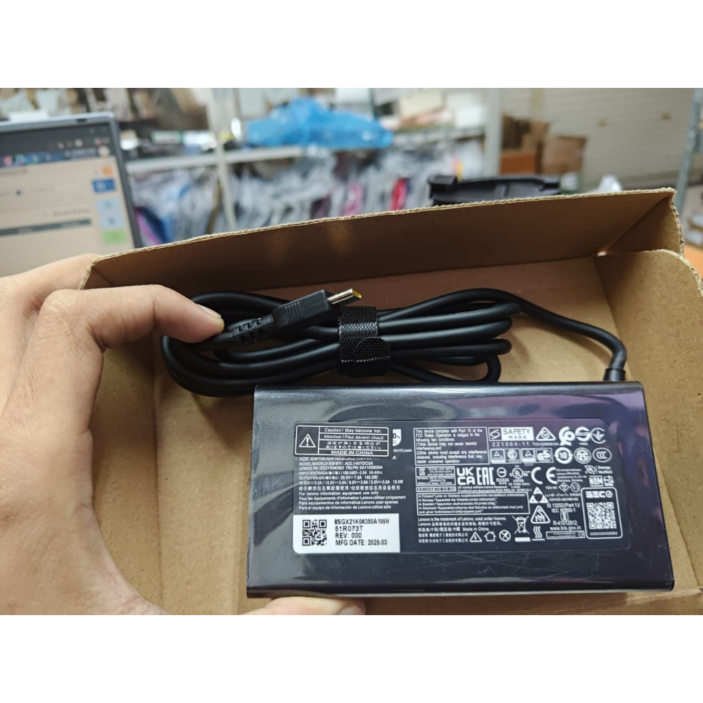 Charger Adpter Laptop Type C 140 W watt Len Slim pro7 14ARpH8 140W Typ C