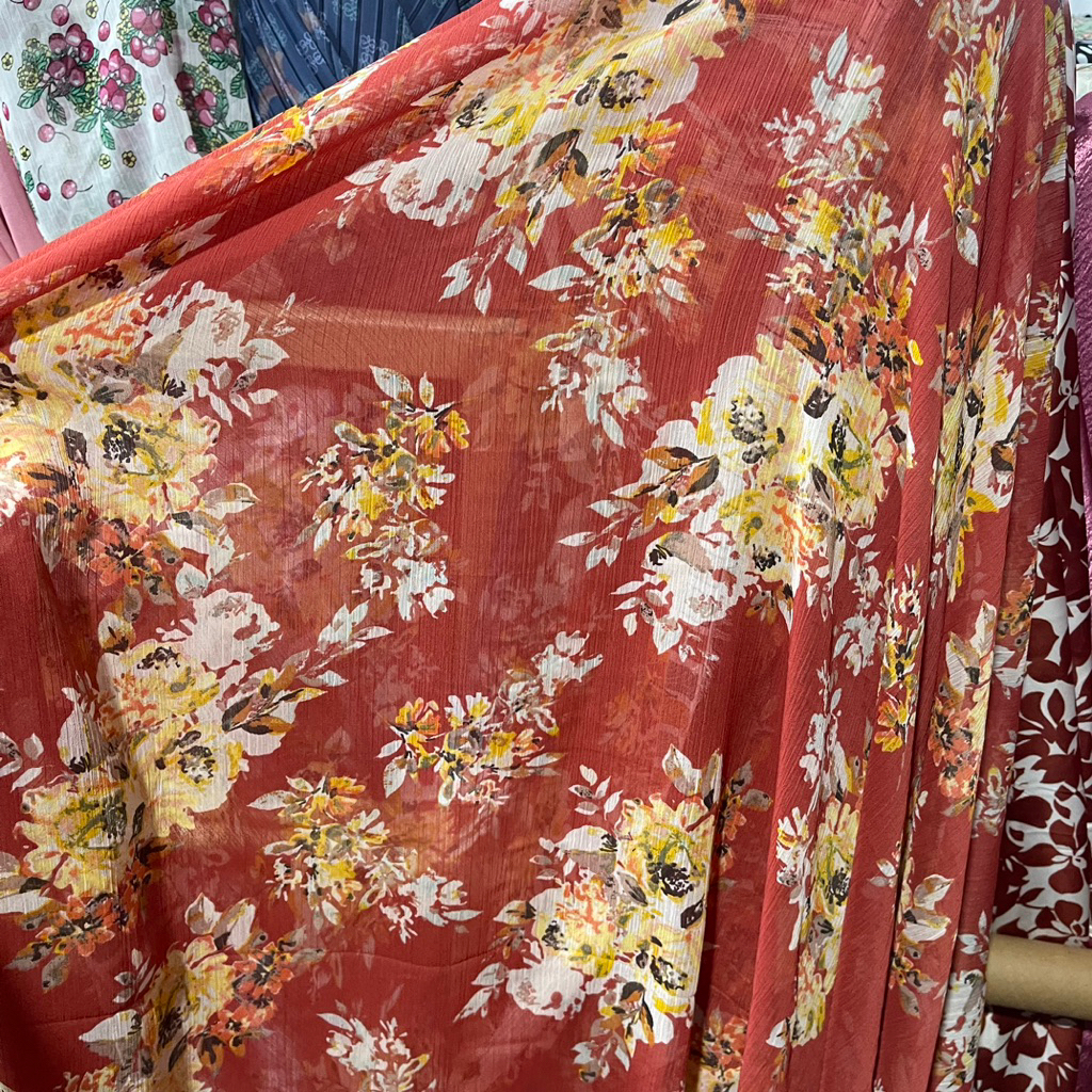 Kain Ceruti Motif - Kain Ceruti Motif Bunga - Kain Ceruti Premium