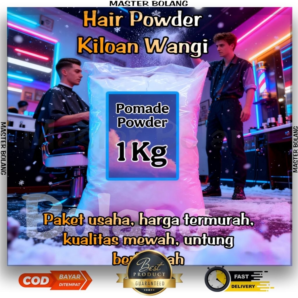Hair Powder Kiloan 1 Kg Anti Berminyak & Anti Lepek // Hair Powder 500 Gram Barber Styling Powder Vi