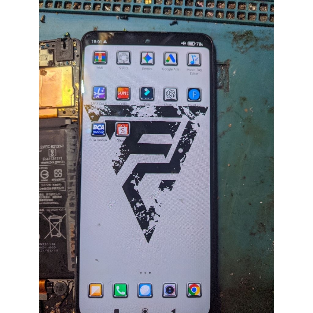 lcd redmi note 10 pro original copotan amoled