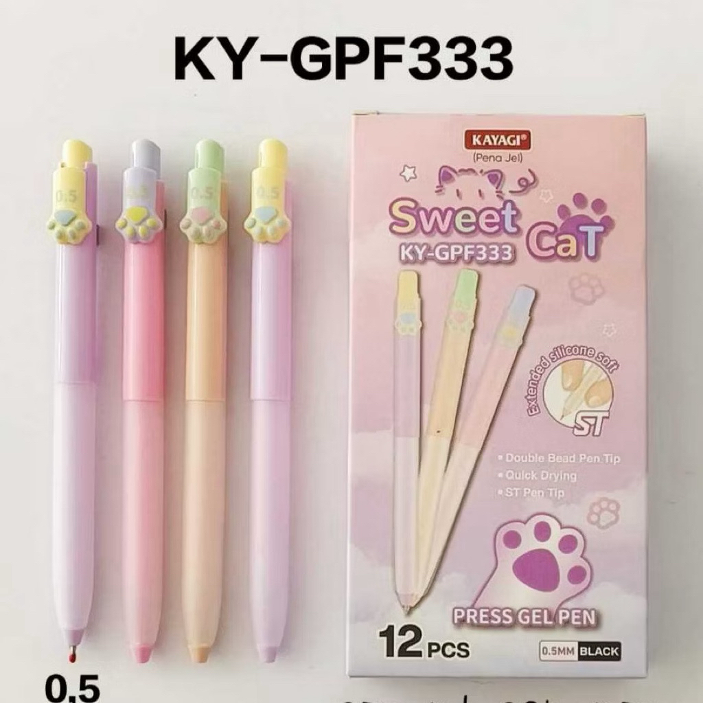 PULPEN GEL CETREK KY-GPF3330,6MM/12 PCS